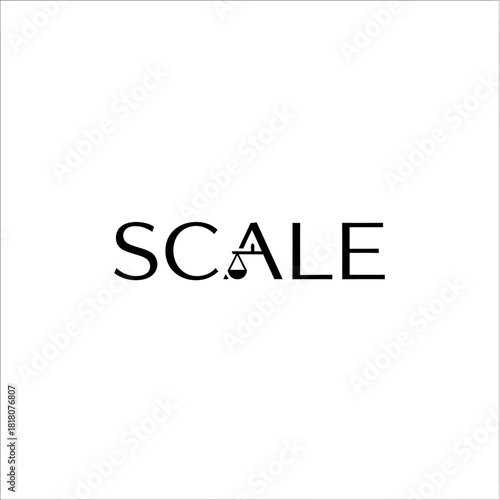 Scale logo with scales in the letter A on a white background.