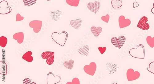 seamless pattern with hearts