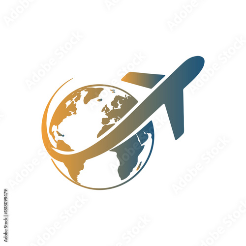 Global Travel Logo Vector Template Design
