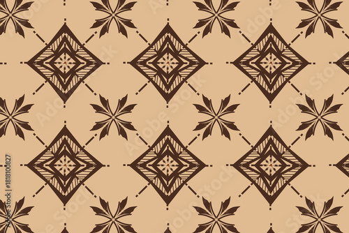 A Taupe Diamond geometric design, perfect for durable upholstery or timeless tote bag fabric.