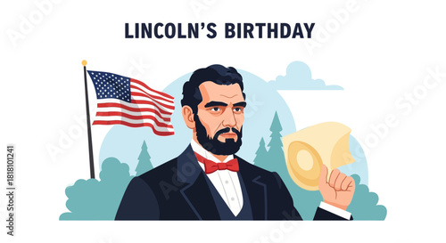 Illustrative Tribute to a Respected American President's Legacy, Symbolizing National Pride and Historical Significance