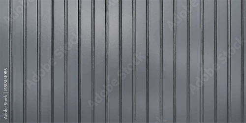 Wallpaper Mural Seamless gray metal texture background with vertical stripes creates an abstract steel pattern for modern wallpaper design Torontodigital.ca
