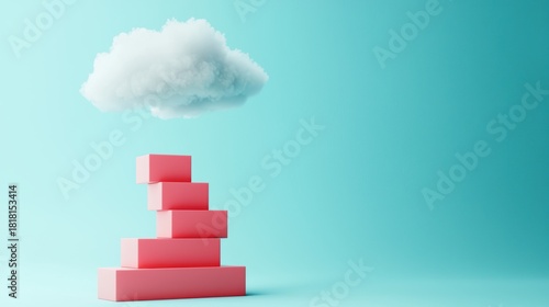 Puffy clouds stacked above each other, representing stages of a carefully planned strategy