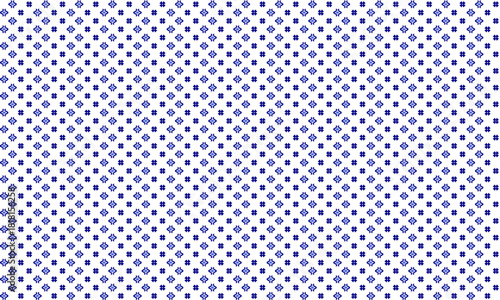 Abstract seamless pattern with small dark n blue geometric shape on white background. Vector illustration, for masculine shirt dress cloth casual cover decoration textile wallpaper all over print