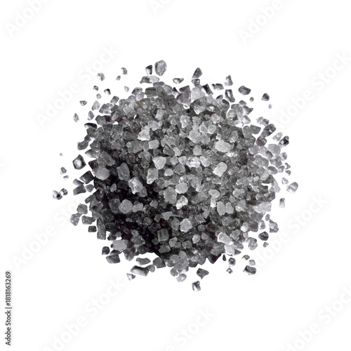 Black lava sea salt crystals