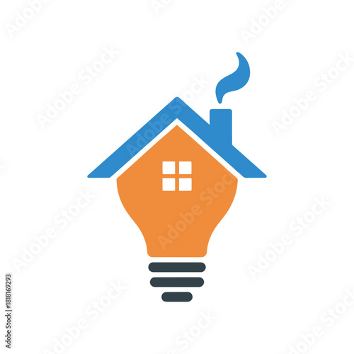 Electric Lightning Symbol Logo Template