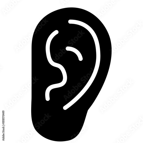 Hearing voices icon vector image. Can be used for Psychology.