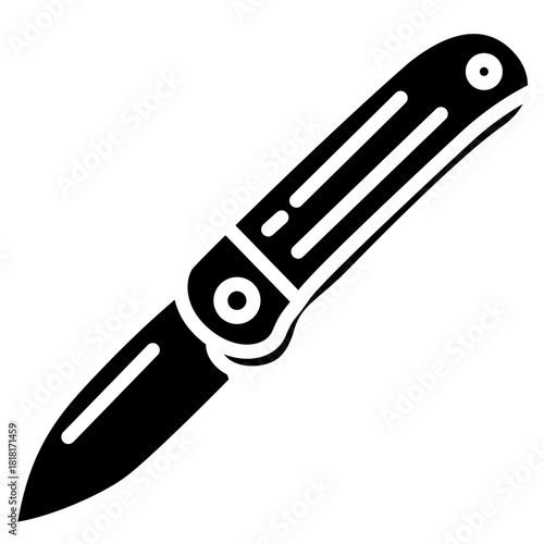 Pocket Knife icon vector image. Can be used for Adventure.