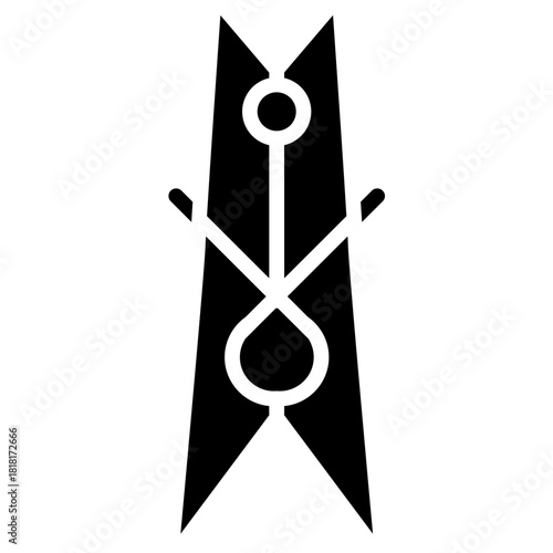 Clothes Pin icon vector image. Can be used for Laundry.