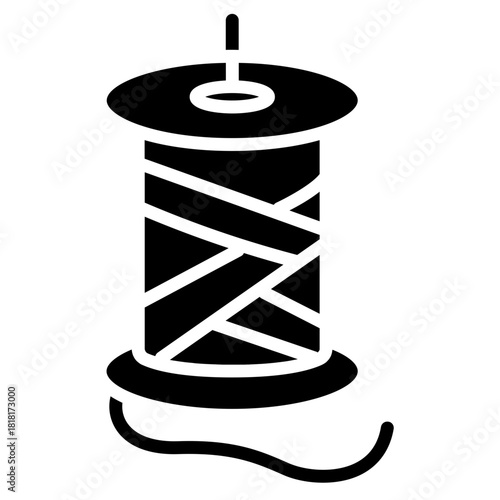 Thread Spool icon vector image. Can be used for Laundry.