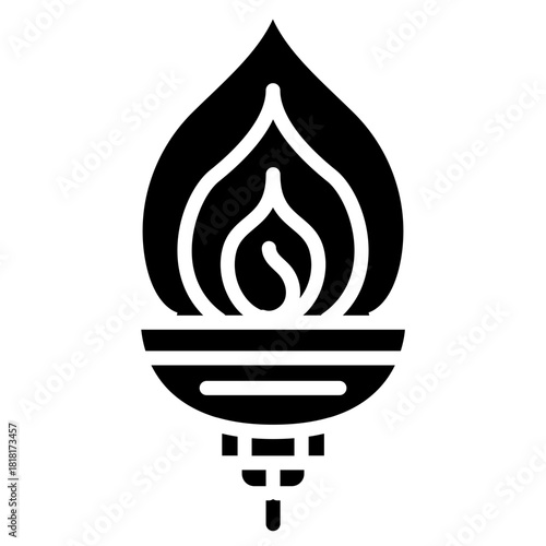 Hex Burner icon vector image. Can be used for Trekking.