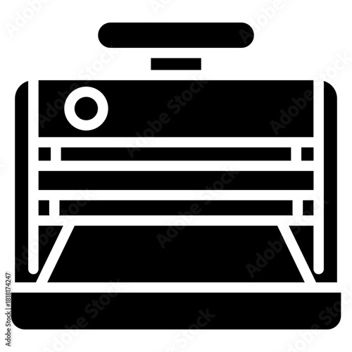 Paper Cutter icon vector image. Can be used for Printing.