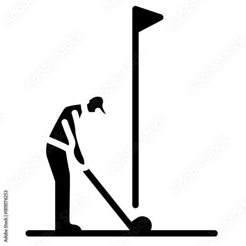 Golfing Tips icon vector image. Can be used for Golf.