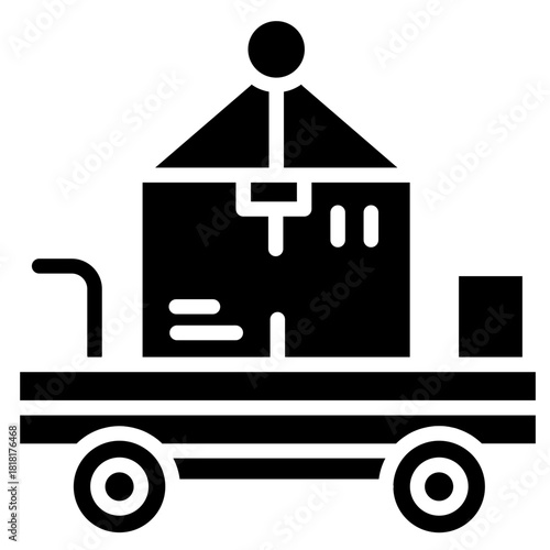 Cargo Weight icon vector image. Can be used for Supply Chain.