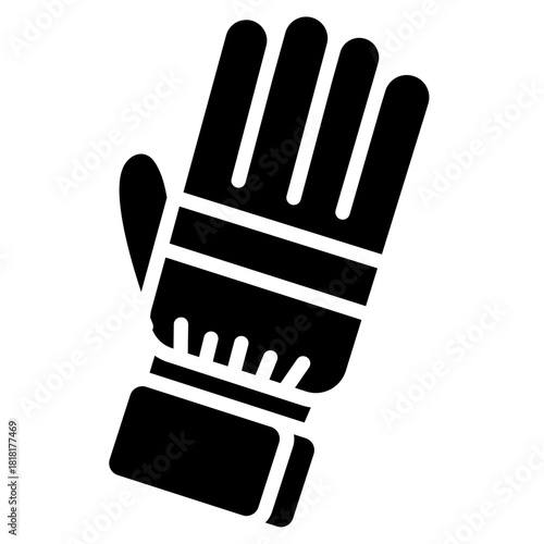 Ski Gloves icon vector image. Can be used for Ski Resort.