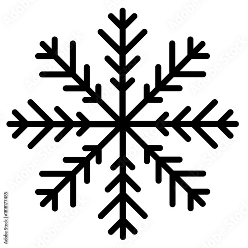 Snow icon vector image. Can be used for Ski Resort.