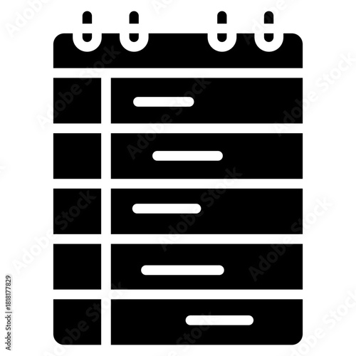 Chores Timetable icon vector image. Can be used for Child Adoption.