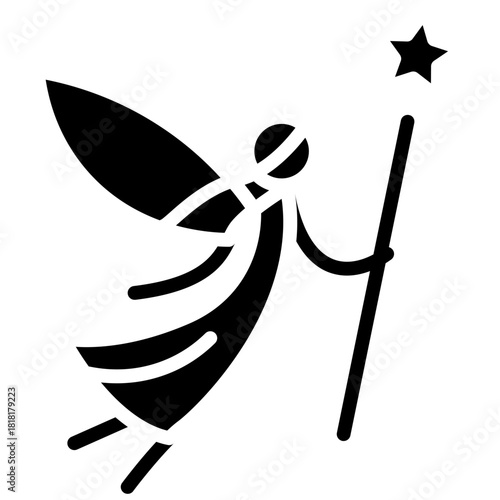 Fairy icon vector image. Can be used for Fairytale.