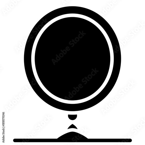 Magic Mirror icon vector image. Can be used for Fairytale.