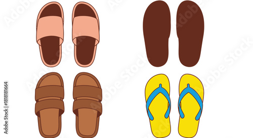 Cartoon sandals and flip flops offer casual summer comfort style