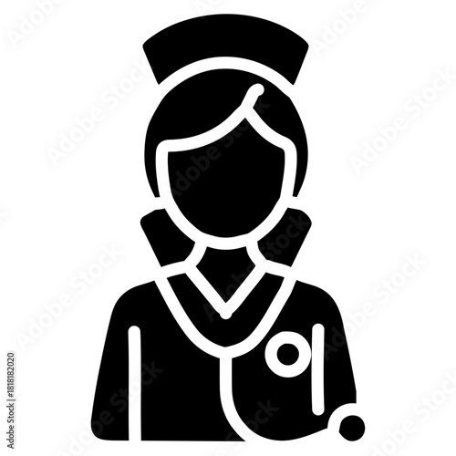 Anesthesia Nurse icon vector image. Can be used for Nursing.