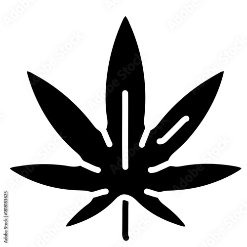 Marijuana icon vector image. Can be used for Addiction.