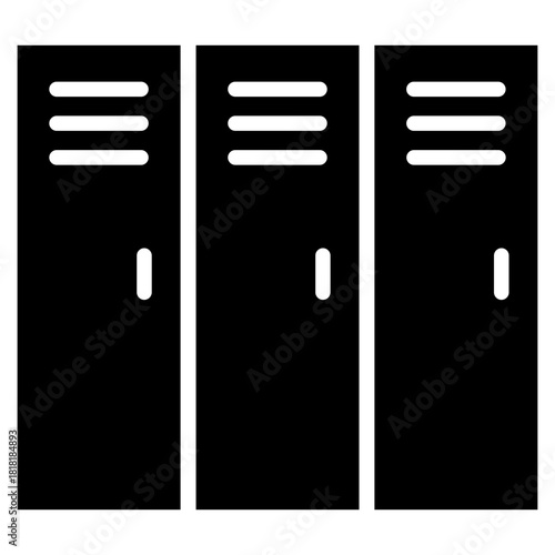 Lockers icon vector image. Can be used for Coworking Space.