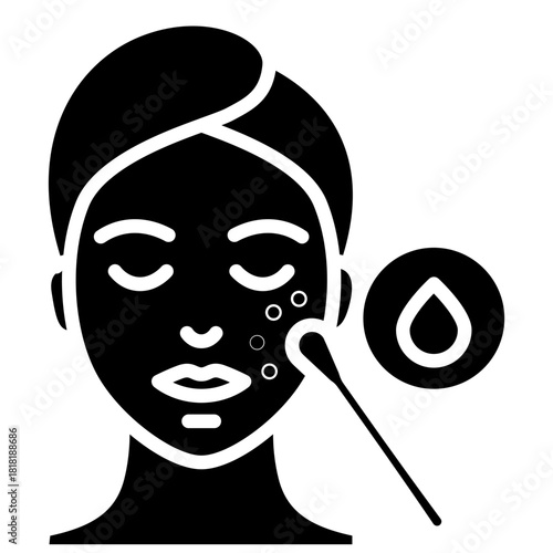 Chemical Peel icon vector image. Can be used for Cosmetology.