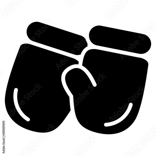 Baby Mittens icon vector image. Can be used for Maternity.