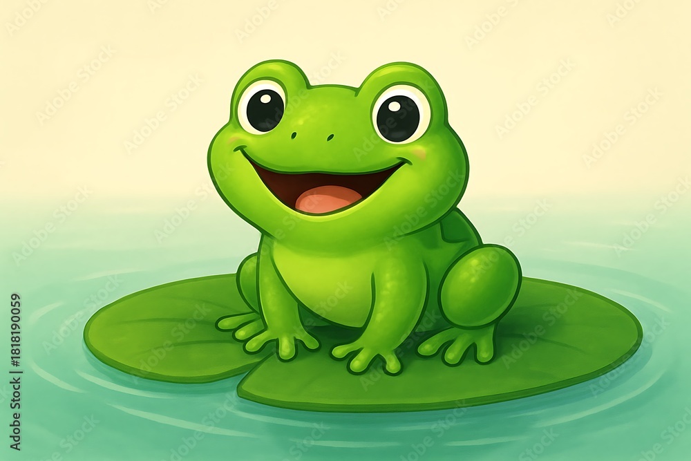 Fototapeta premium frog on a white background