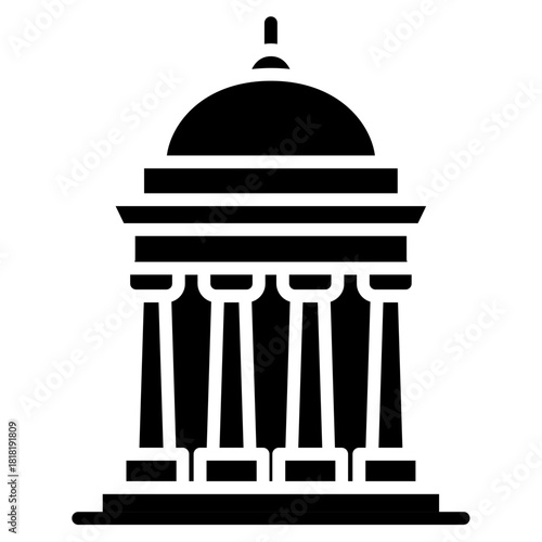 Historic Monument icon vector image. Can be used for Archeology.