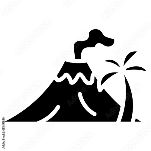 Paleoart icon vector image. Can be used for Archeology.