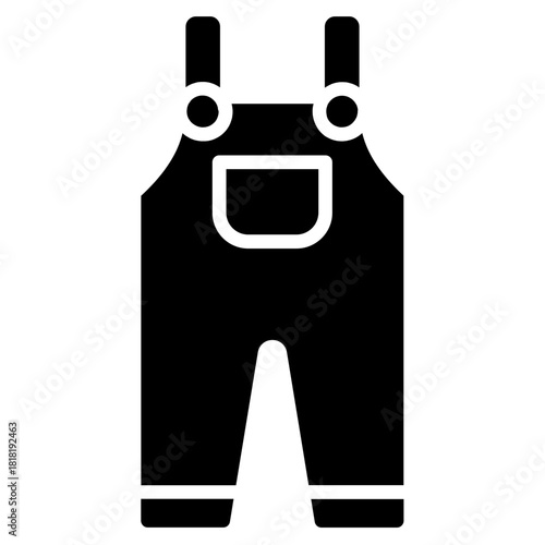 Overalls icon vector image. Can be used for Laundry.