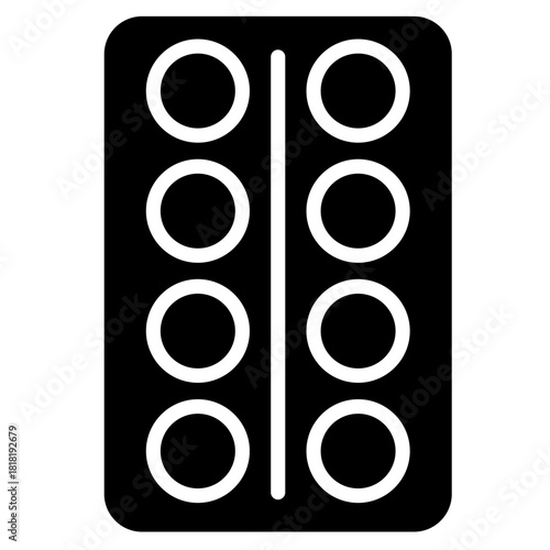 Blister icon vector image. Can be used for Dermatology.