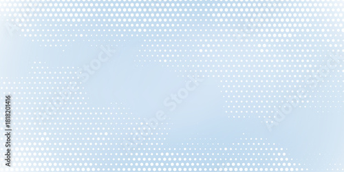 Blue dotted abstract studio room. Limbo light background modern abstract design