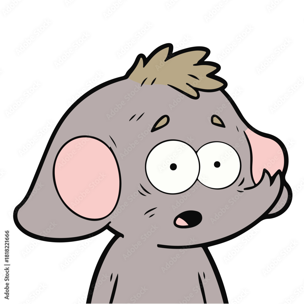 Fototapeta premium Cute Cartoon Mouse Character Illustration in Soft Colors