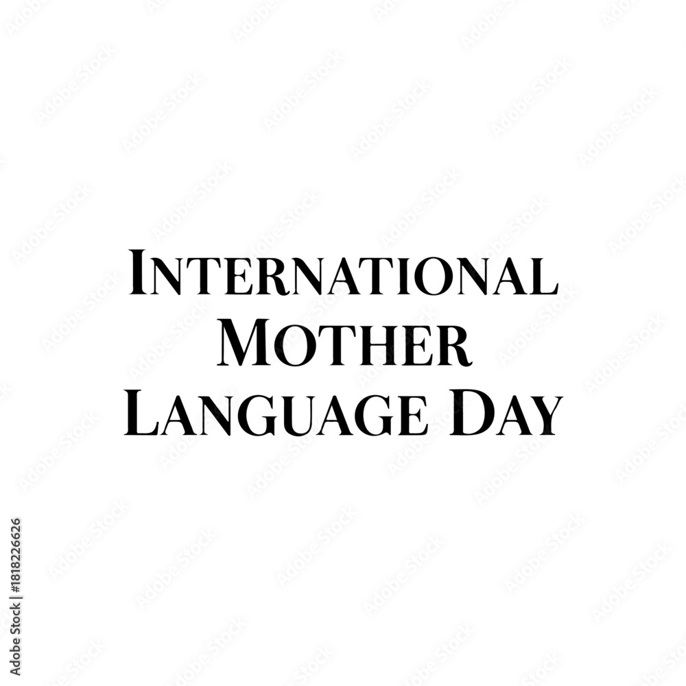 Obraz premium International mother language day isolated on transparent background