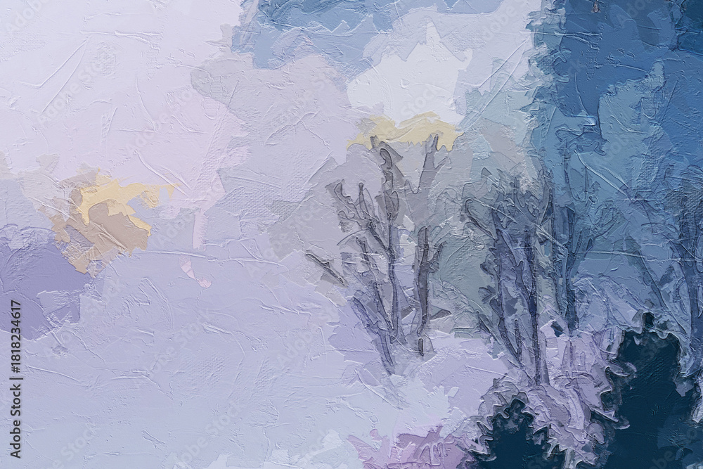 Fototapeta premium Various oil paintings, flowers, forests, mountain scenery, pine trees, cats, dogs, butterflies, bamboo, chrysanthemums, willows