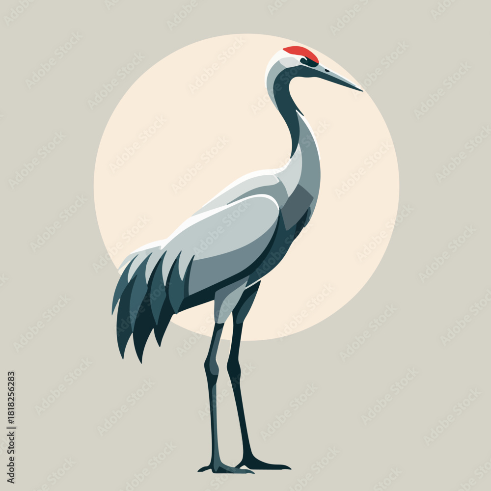 Obraz premium Exotic bird logo with beautiful feathers with dynamic and minimalist design lines reflecting elegant luxury