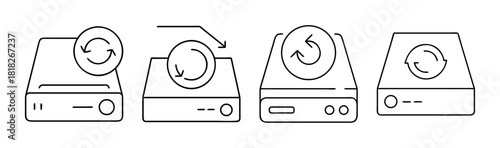Data backup, restore, synchronization, refresh hard drive icons