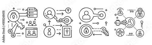 Digital security, user authentication, and data protection concepts