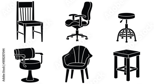 Elegant chair collection featuring modern and classic seating styles