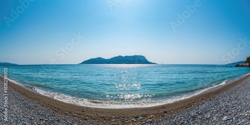 Fototapeta Naklejka Na Ścianę i Meble -  Closeup of green grapes on vine during late summer with blurred vineyard background, suitable as a natural background for text or layout