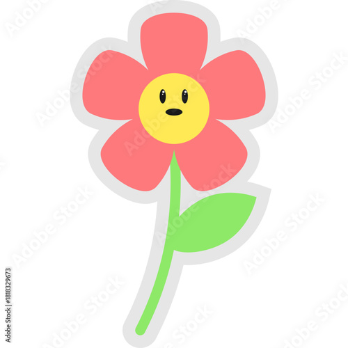 Cute Flower Sticker Decoration