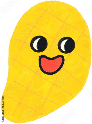 Tropical Fruit Icon Set | Cute Emoji Style Exotic Fruit Illustrations
