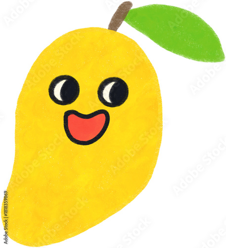 Tropical Fruit Icon Set | Cute Emoji Style Exotic Fruit Illustrations
