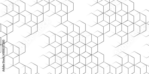 Abstract hexagon white background with shadow .white background Futuristic blue neon honeycombs. Modern technology design. Vector illustration.	