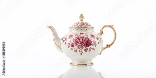 Vintage ceramic tea pot on ...