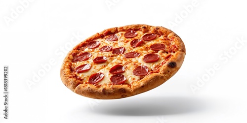 Falling Italian pepperoni p...