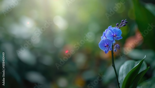 Wallpaper Mural Blue orchid in bloom, emphasizing floral diversity and vibrant coloration Torontodigital.ca